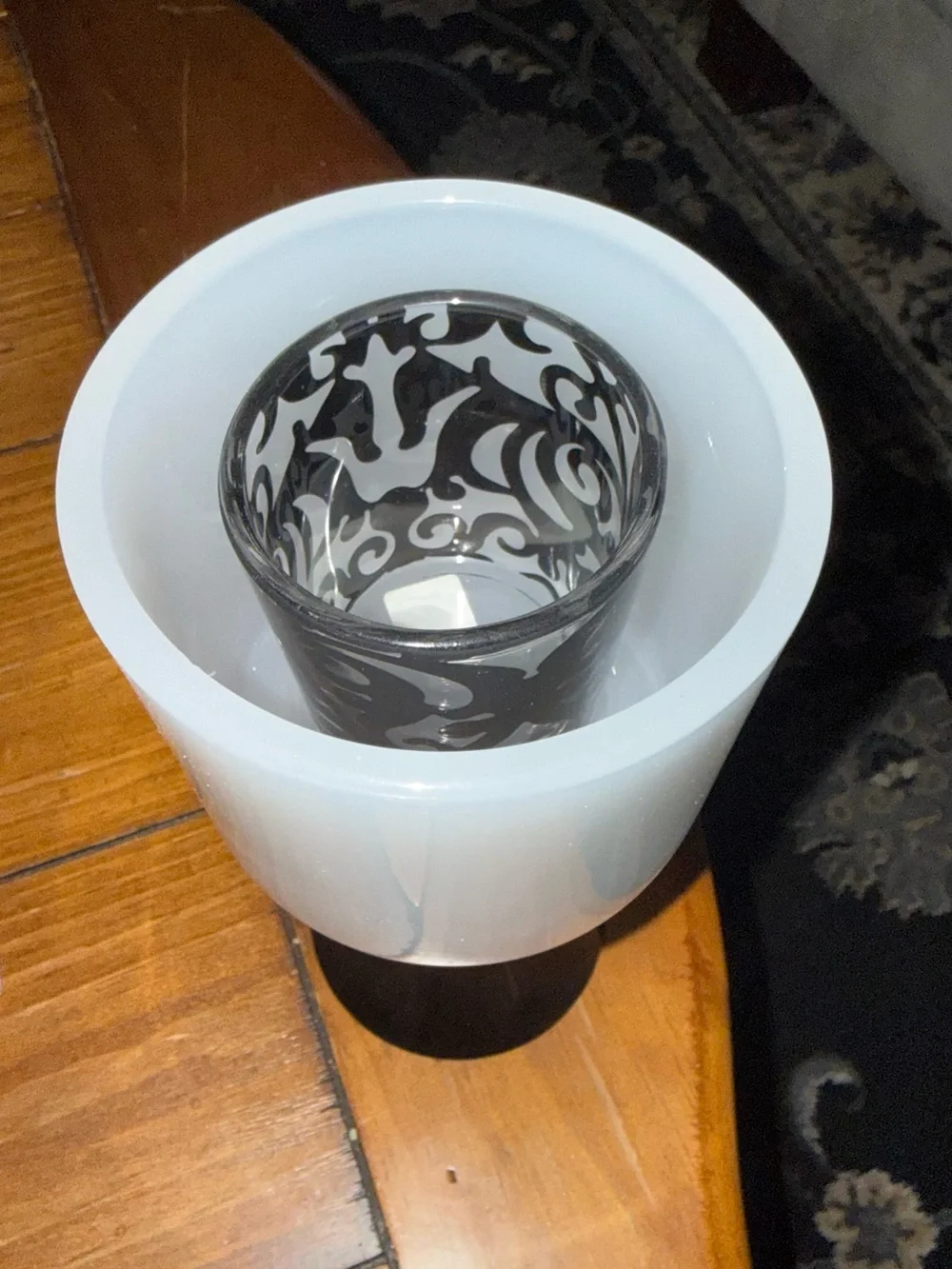 Vintage Party Lite Tea Light Lamp